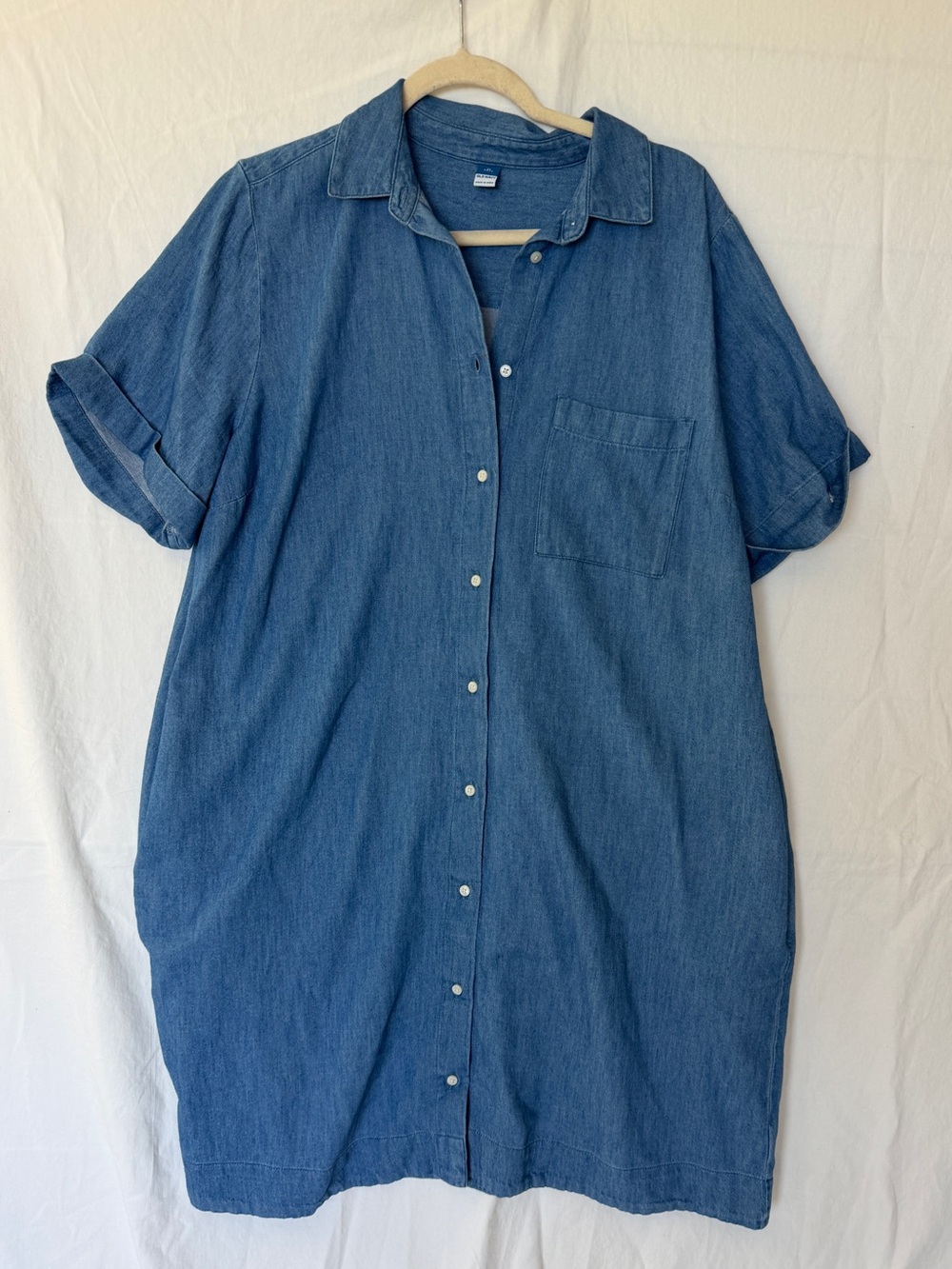 Old Navy Casual I Denim Button-Up Dress XL TALL NWOT